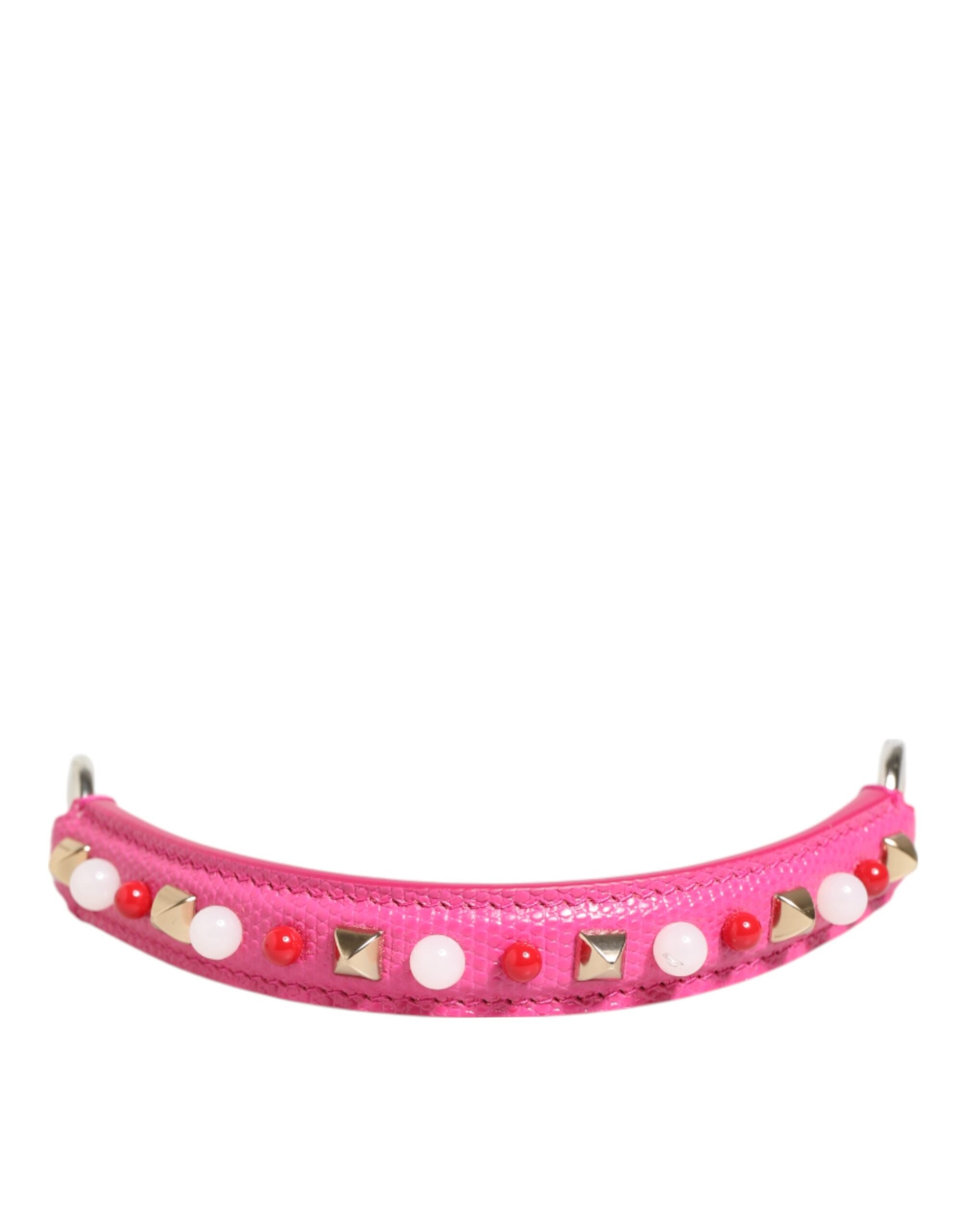 Dolce & Gabbana Pink Calf Leather Bag Handle