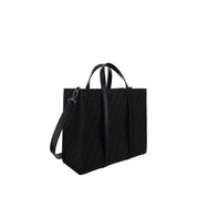Black Polyester Shoulder Bag