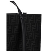 Black Polyester Shoulder Bag