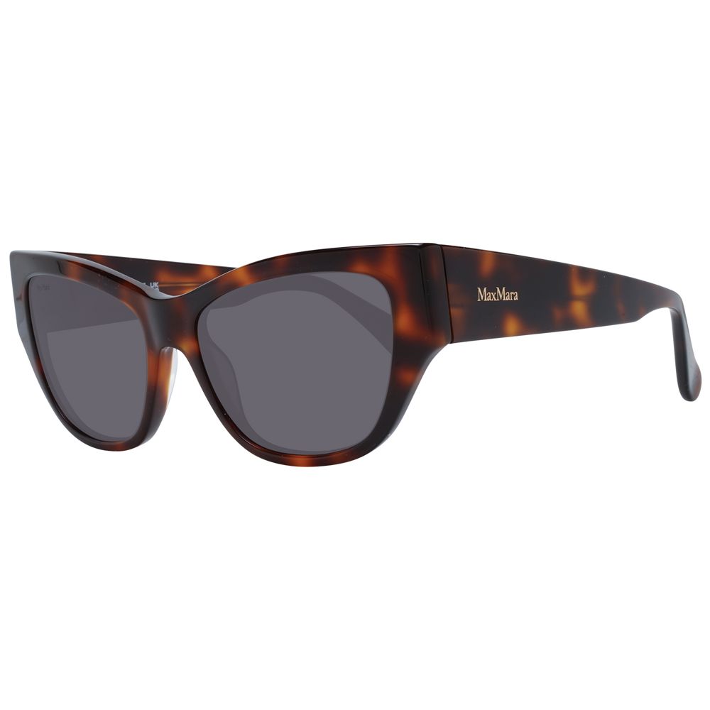 Max Mara Brown Plastic Cat Eye Sunglasses