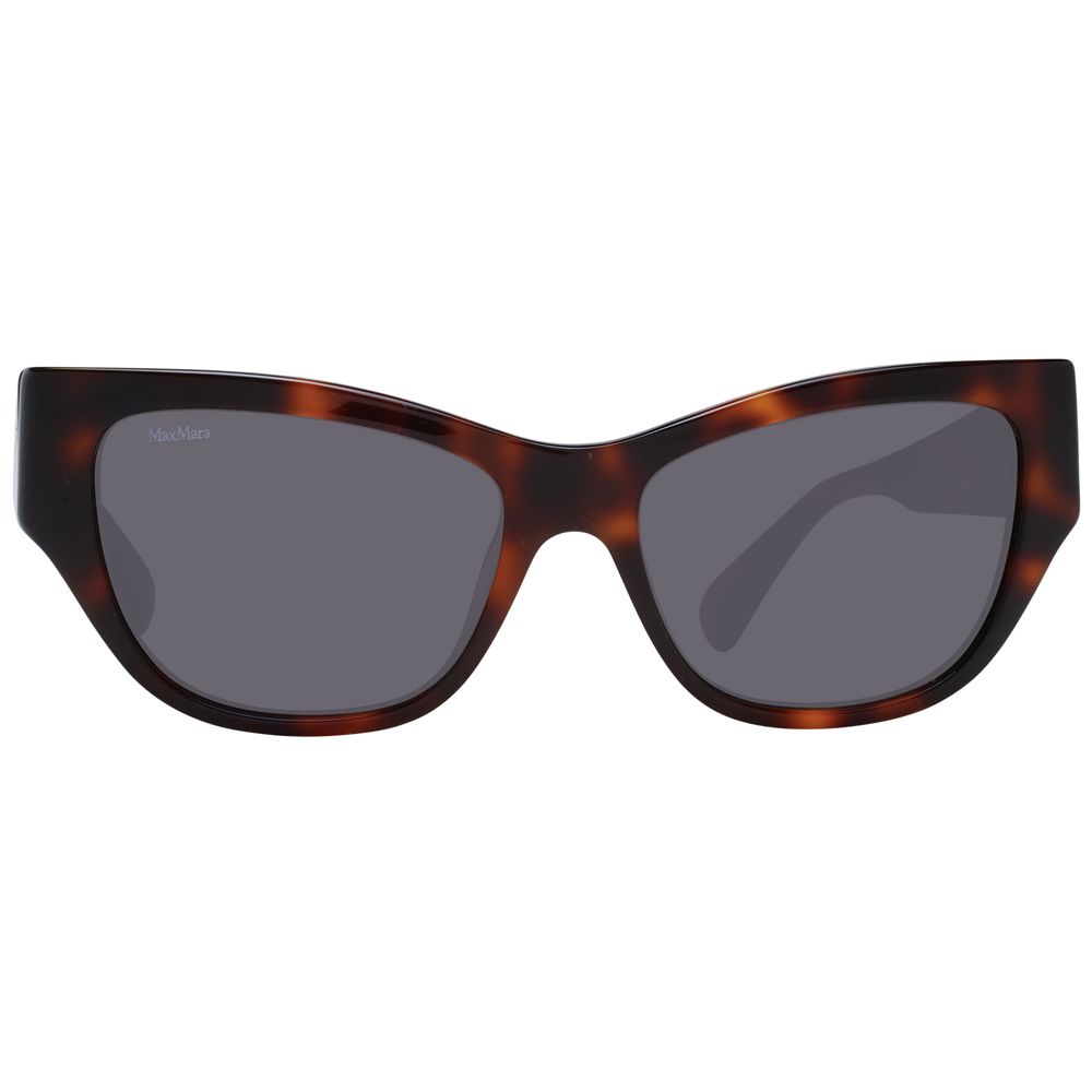 Max Mara Brown Plastic Cat Eye Sunglasses