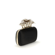 Black Silk Clutch Bag