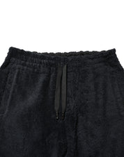 Black Cotton Logo Men Jogger Sweatpants Pants