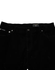 Black Cotton Slim Fit Denim Trouser Jeans