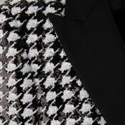 Svart polyesterblazer