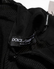Black Viscose Turtle Neck Pullover Sweater