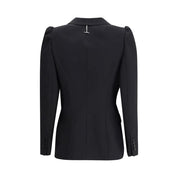 Black single-breasted jacket