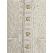 White Cashmere Cardigan