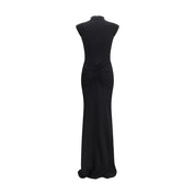 Black Viscose Cocktail Dress