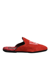 Red Suede DG King Men House Slippers Shoes