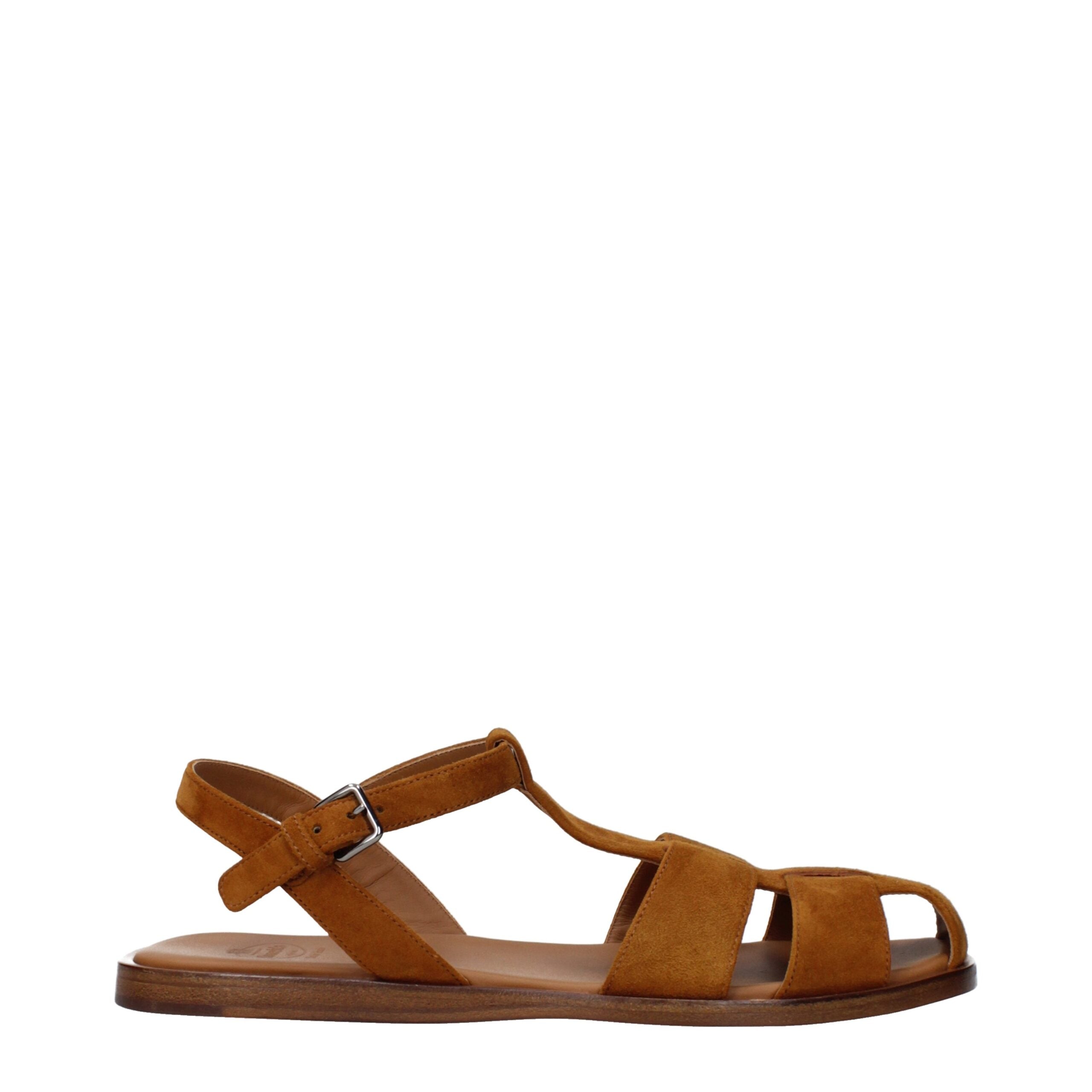 Church's Brown Suede Flat Sandals