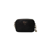 Guess Black Polyurethane Crossbody Camera Handbag