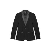 Black Polyester Blazer