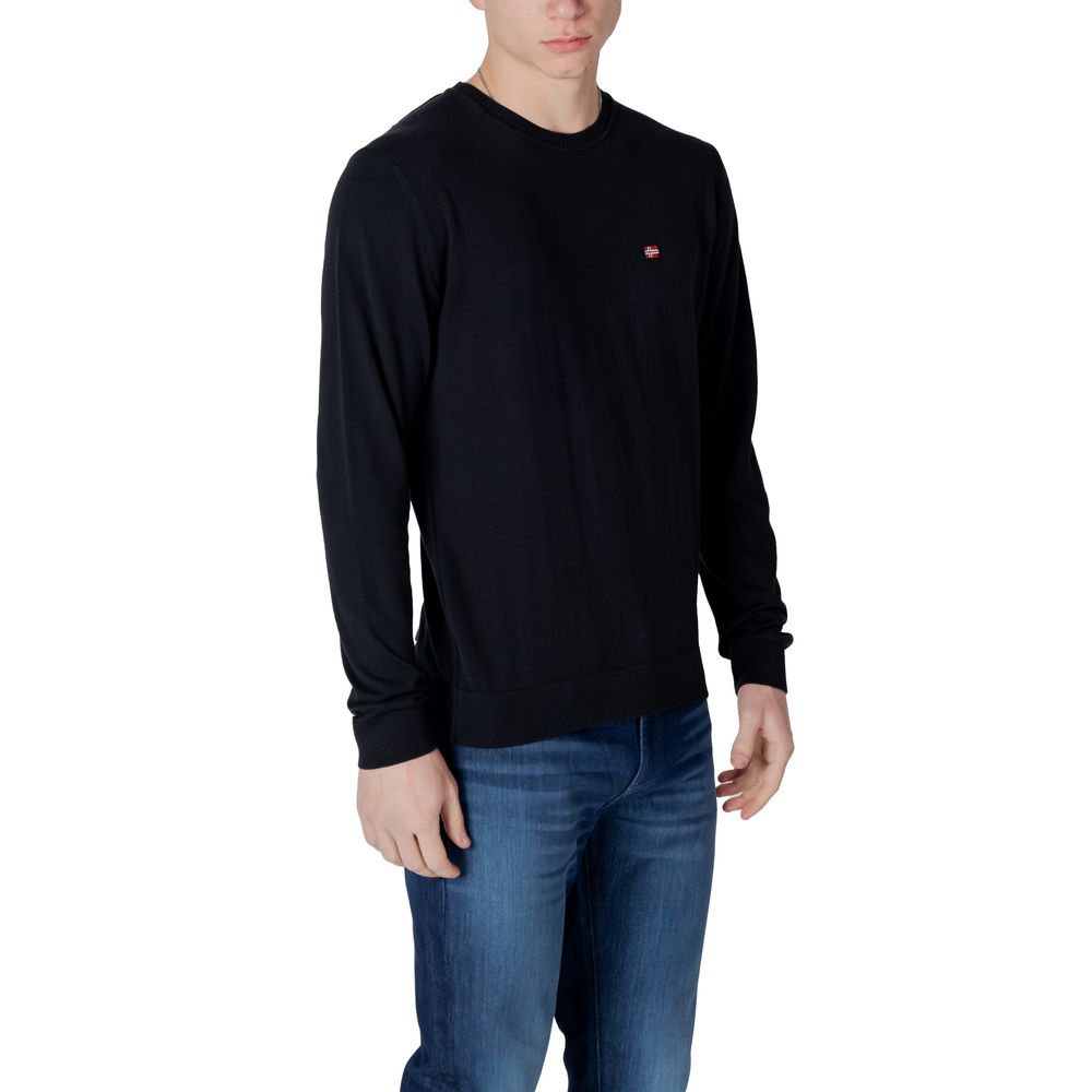 Black Cotton Sweatshirt