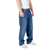 Blue Recycled Cotton Relaxed Fit Jean