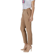 Beige bomullspantalong
