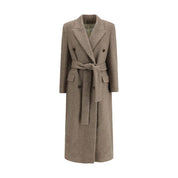Beige Fleece Wool Coat