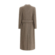 Beige Fleece Wool Coat