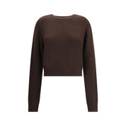 Brown Fleece Wool Cashmere Sweater