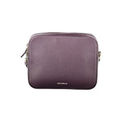 Coccinelle Purple Leather Mini Tebe Bag