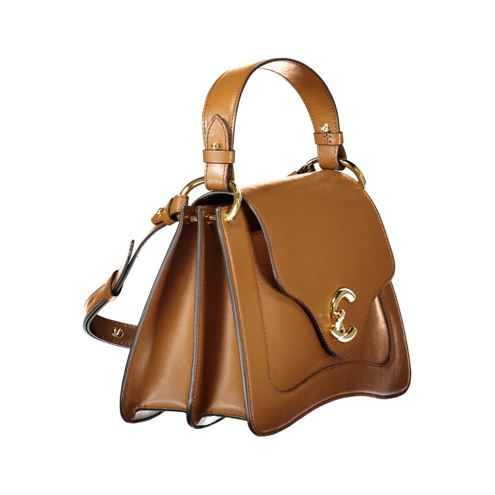 Coccinelle Brown Leather C-Me Calf Bag