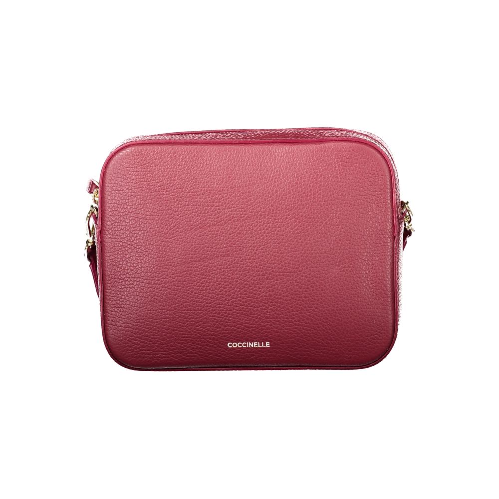 Coccinelle Red Leather Mini Tebe Bag
