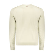 Napapijri Beige Cotton Embroidered Sweater