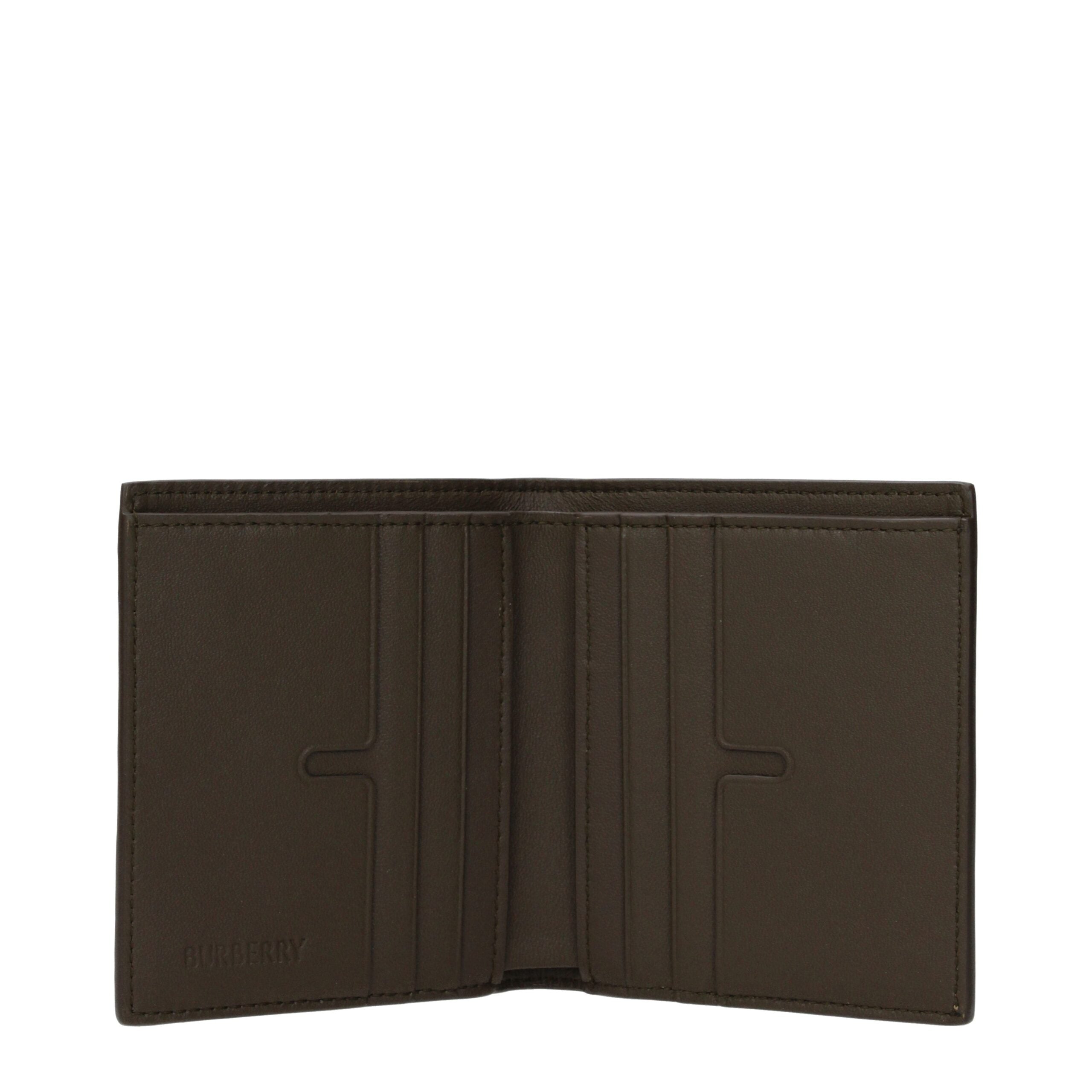 Beige Tygplånbok med Rutigt Tryck - Burberry