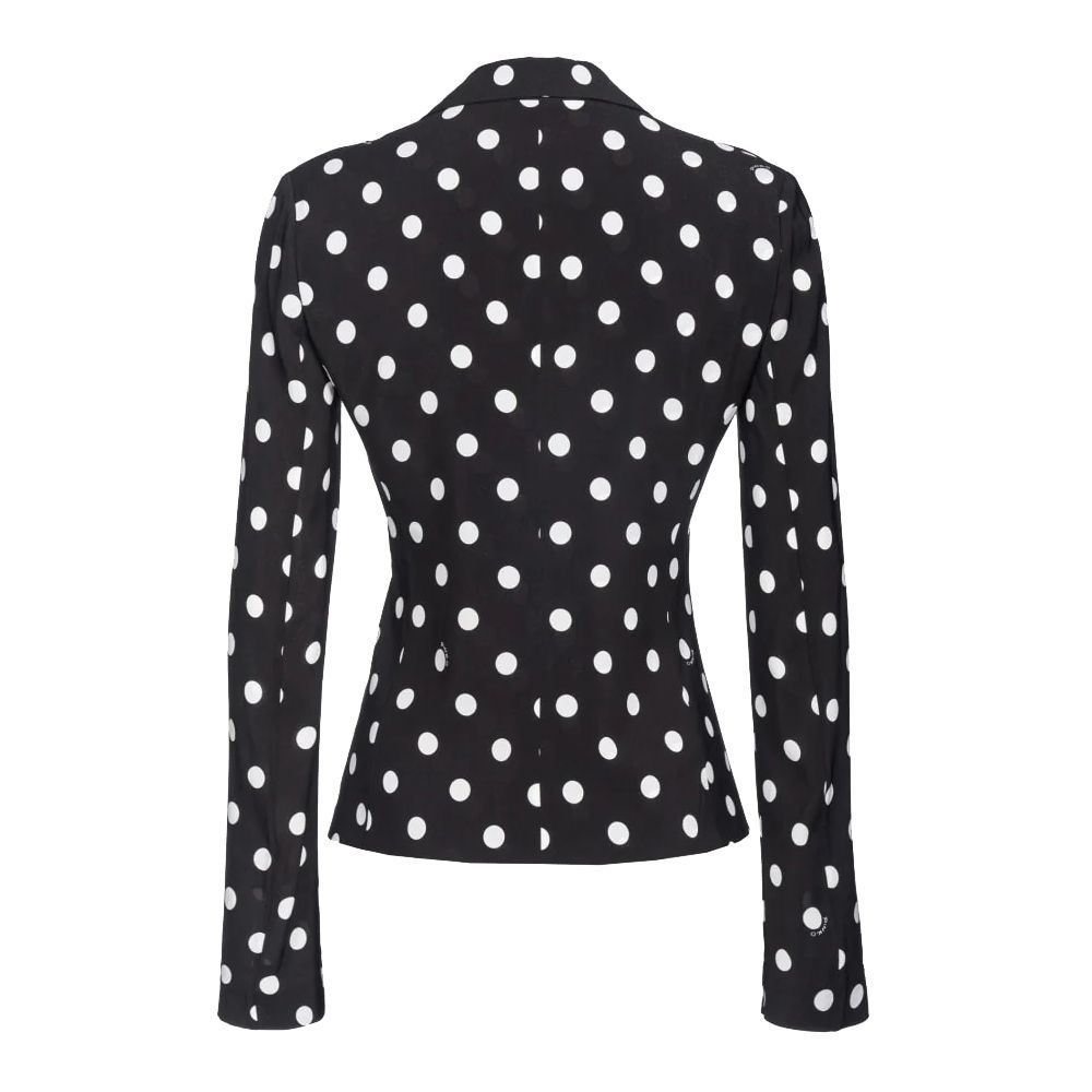 Black Viscose Women Blazer