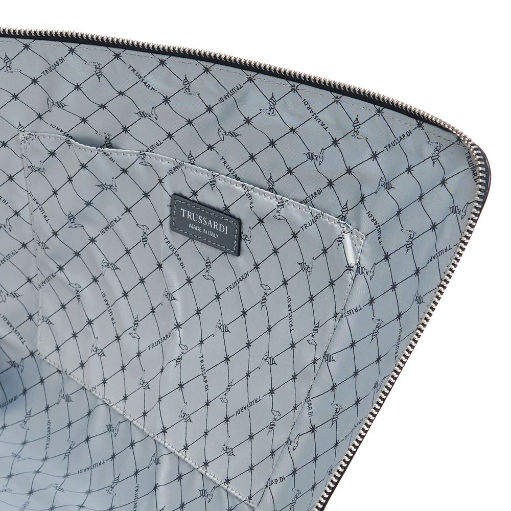 Männs handväska i svart läder