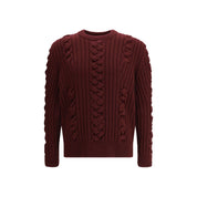 Bordeaux Fur Cashmere Sweater