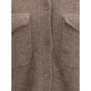 Brown Raccoon Fur Cardigan