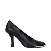 Burberry Black Leather High-Heel Pumps