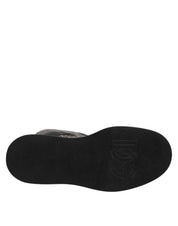 Black Logo Plaque Over The Calf Boots Shoes
