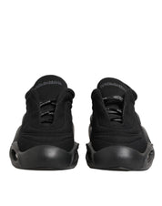 Black Lace Up Wave Low Top Men Sneaker Shoes
