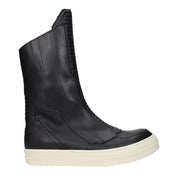 Black Leather Ankle Boots