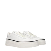 Jil Sander White Leather Sneakers