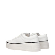 Jil Sander White Leather Sneakers