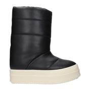 Black Leather Ankle Boots