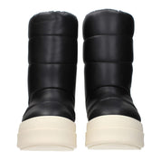 Black Leather Ankle Boots