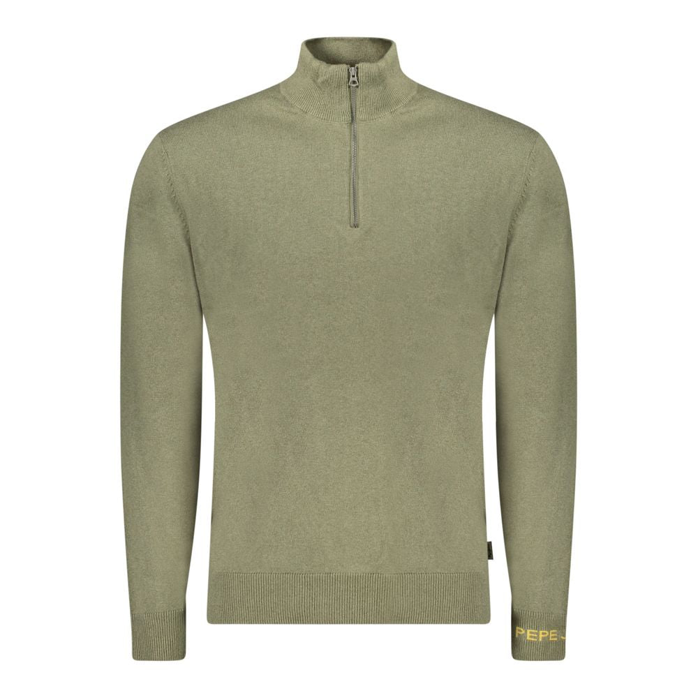 Pepe Jeans Green Cotton Wool Cashmere Sweater