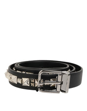 Dolce & Gabbana Black Leather Belt