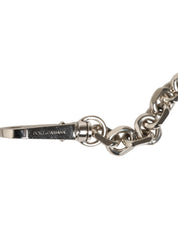Black Leather Pearl Chain Bag Accessory Shoulder Strap