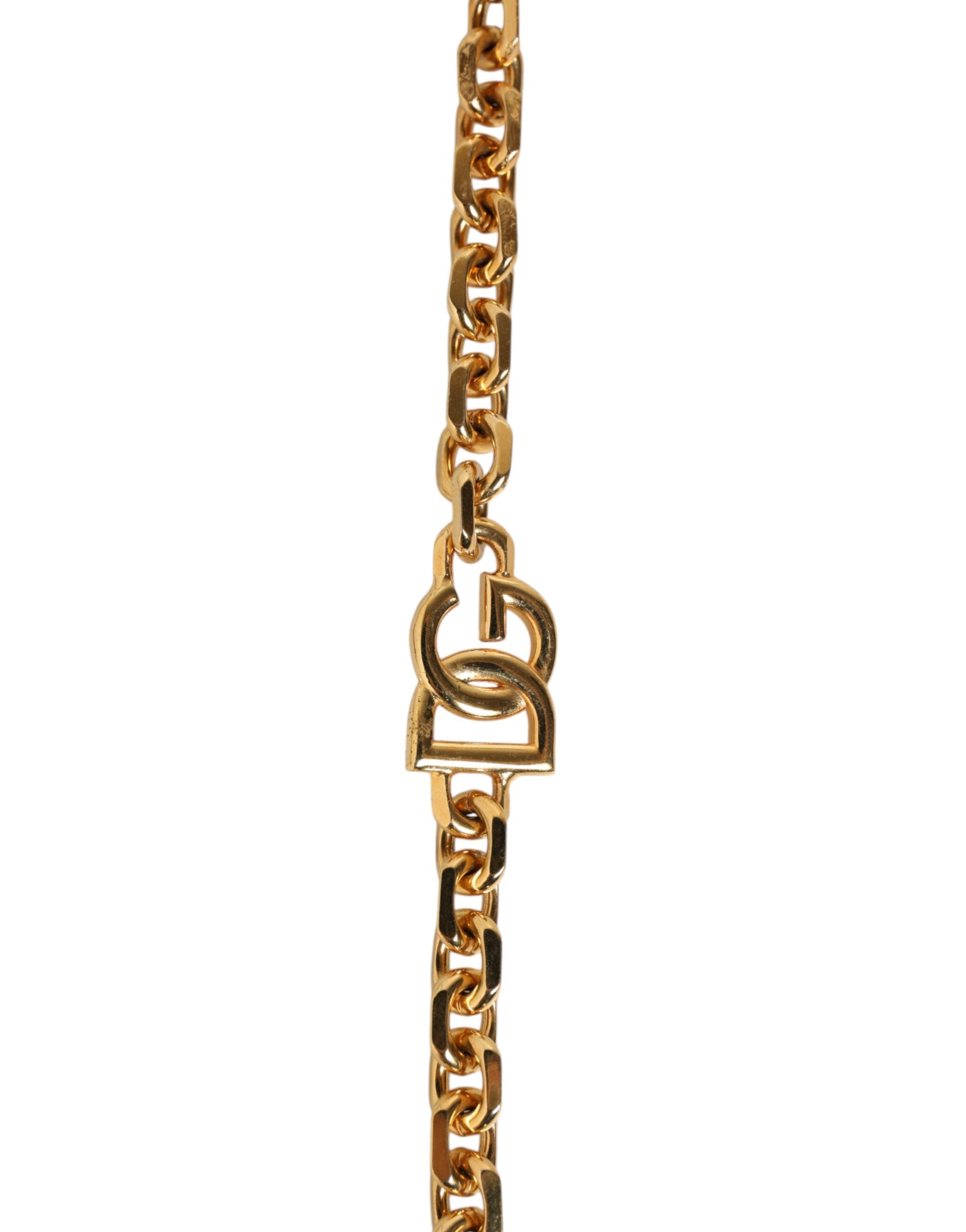 Dolce & Gabbana Black Calf Leather Shoulder Strap
