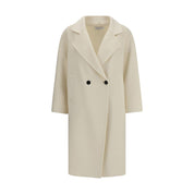 Cream Fleece Wool Coat