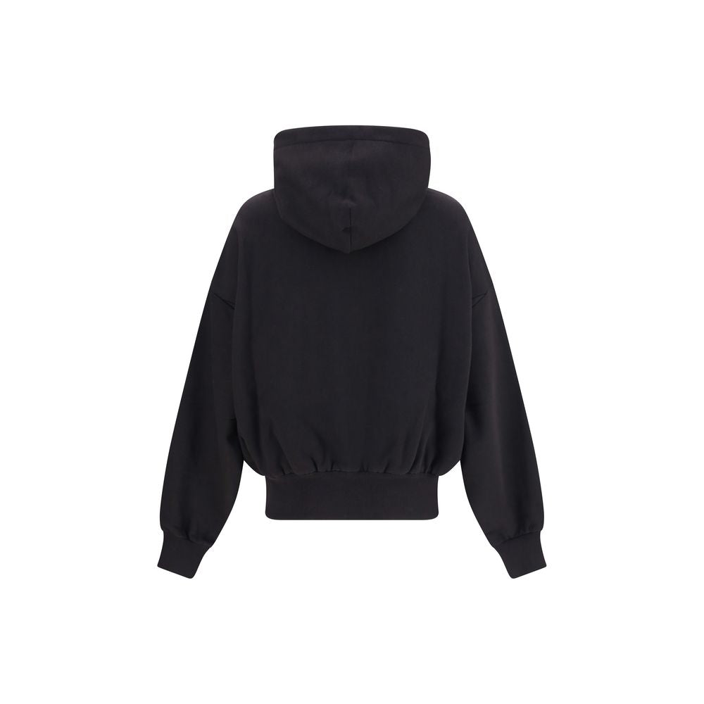 Black Cotton Sweatshirt