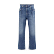 Blue Cotton Relaxed Fit Jeans