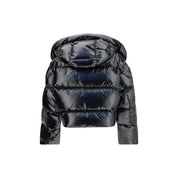 Black Polyamide Full-Length Jacket