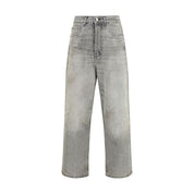 Grey straight-leg Jeans