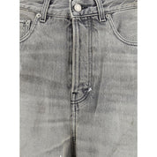 Grey straight-leg Jeans
